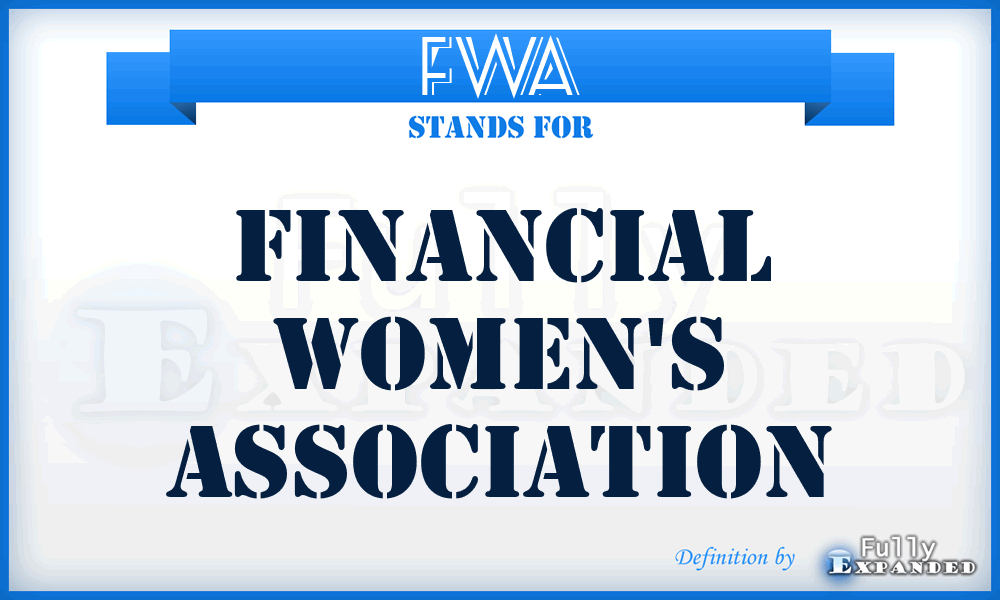 FWA - Financial Women's Association