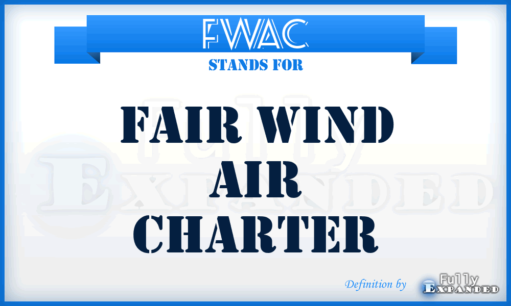 FWAC - Fair Wind Air Charter