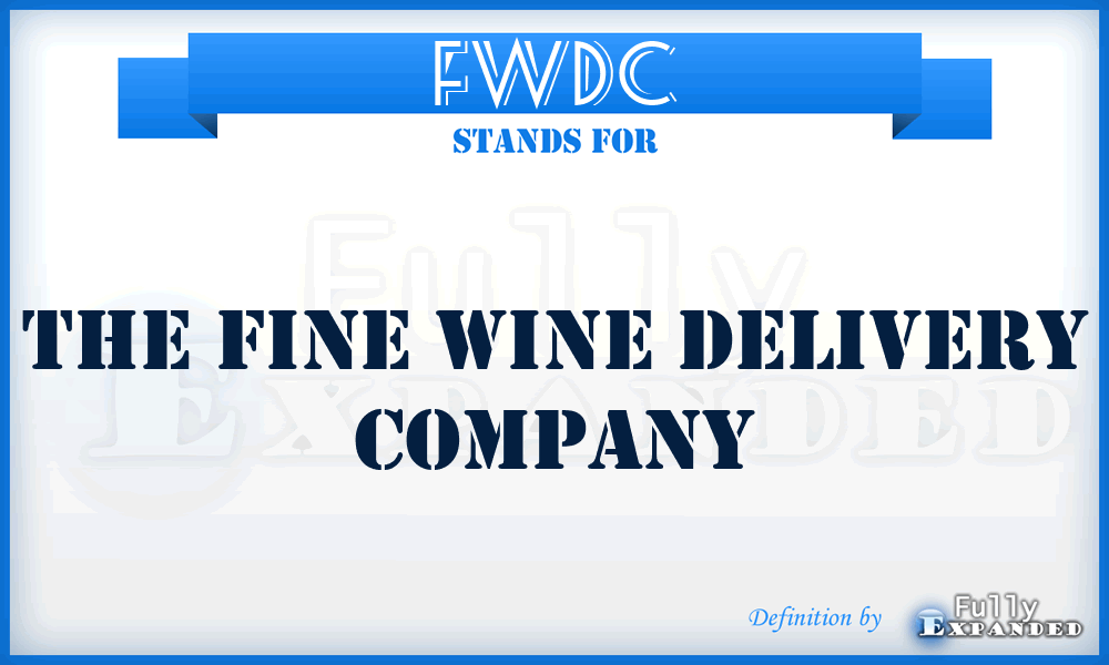 FWDC - The Fine Wine Delivery Company