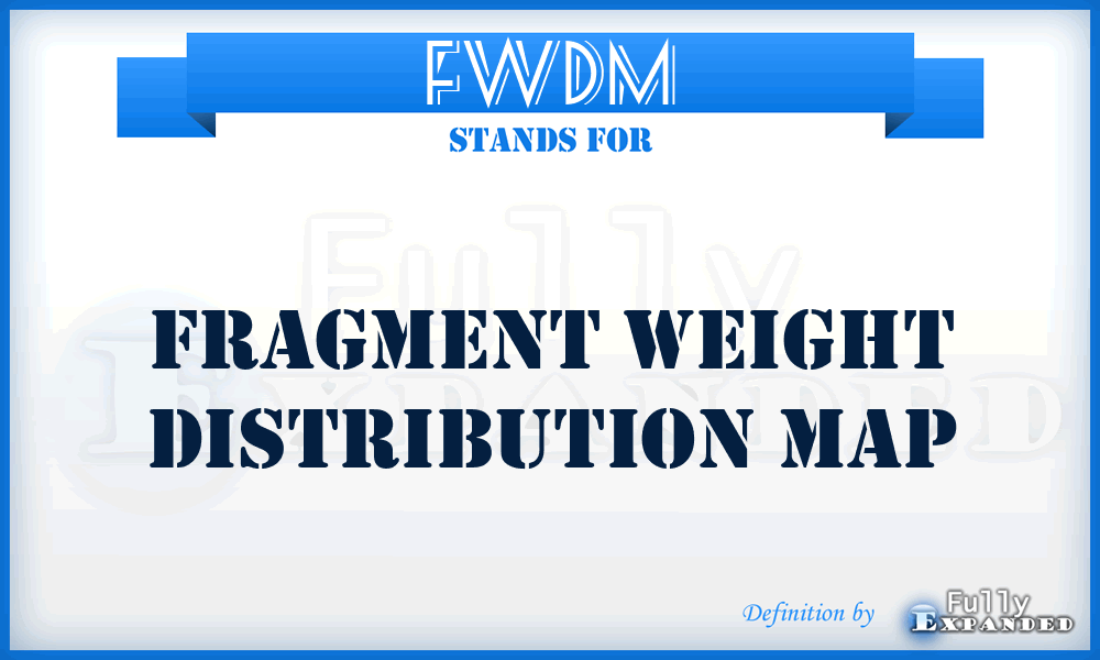 FWDM - Fragment Weight Distribution Map