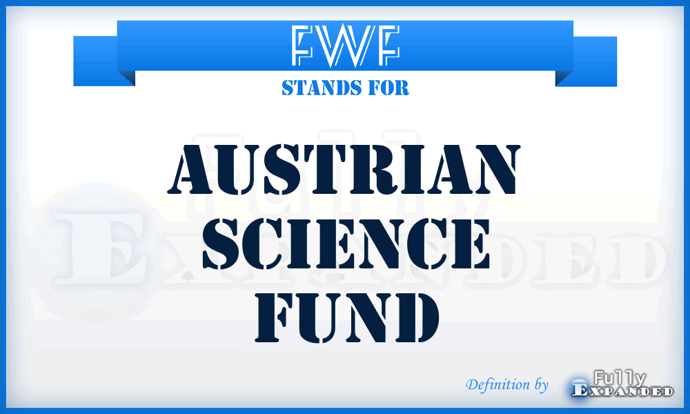 FWF - Austrian Science Fund