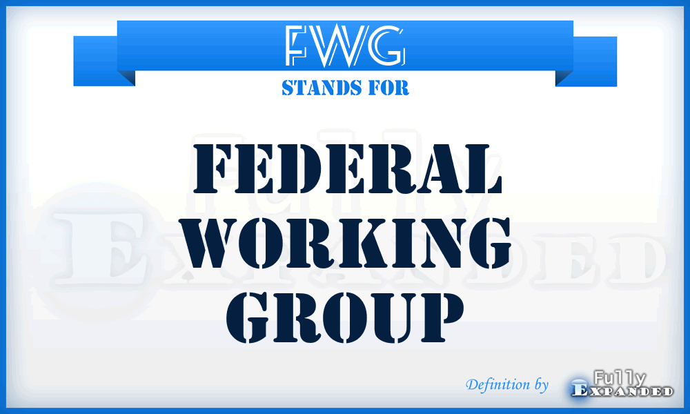 FWG - Federal Working Group