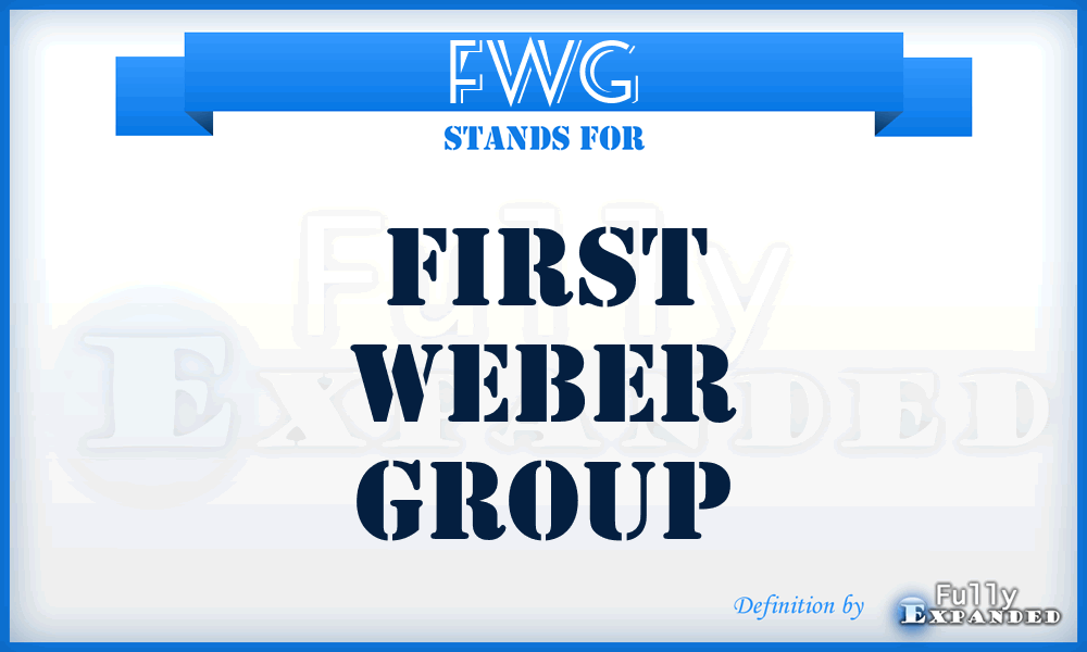 FWG - First Weber Group