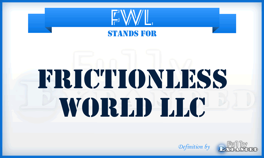 FWL - Frictionless World LLC