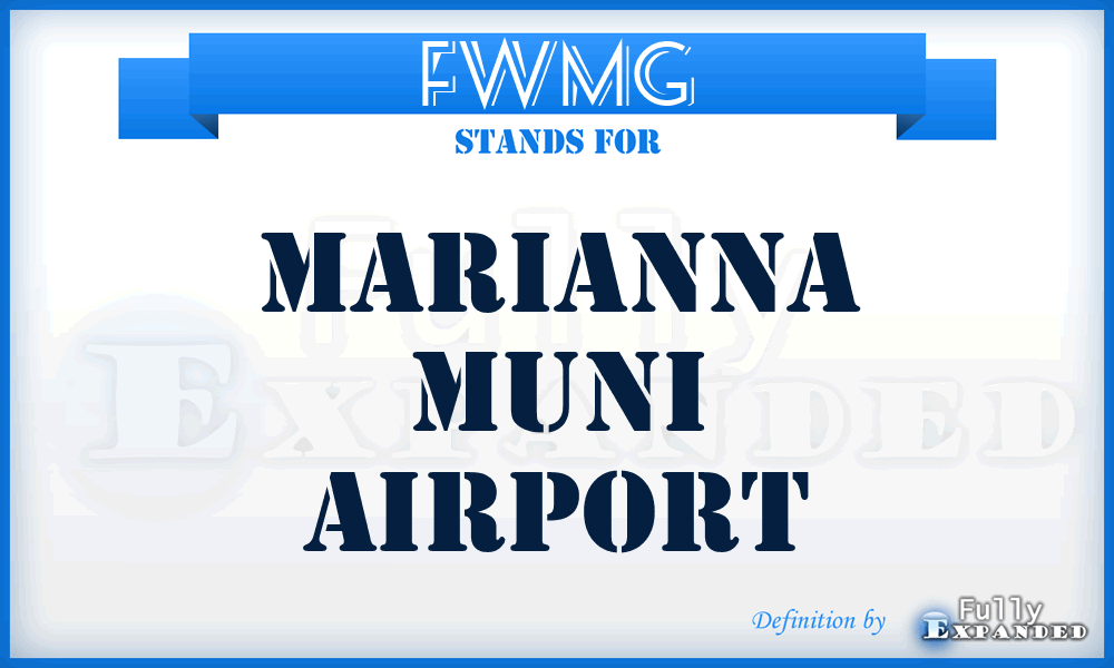 FWMG - Marianna Muni airport