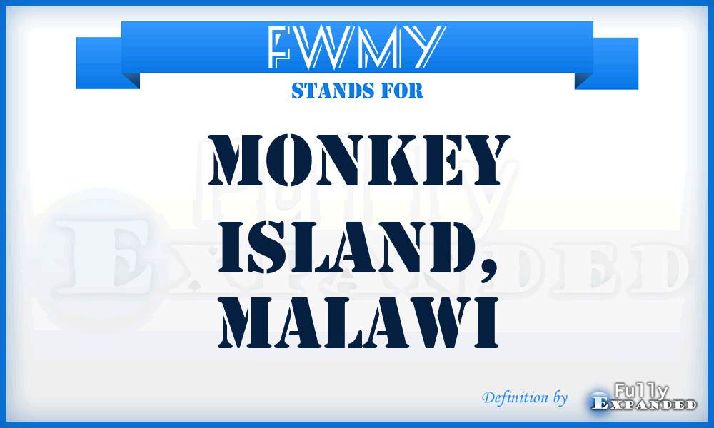 FWMY - Monkey Island, Malawi