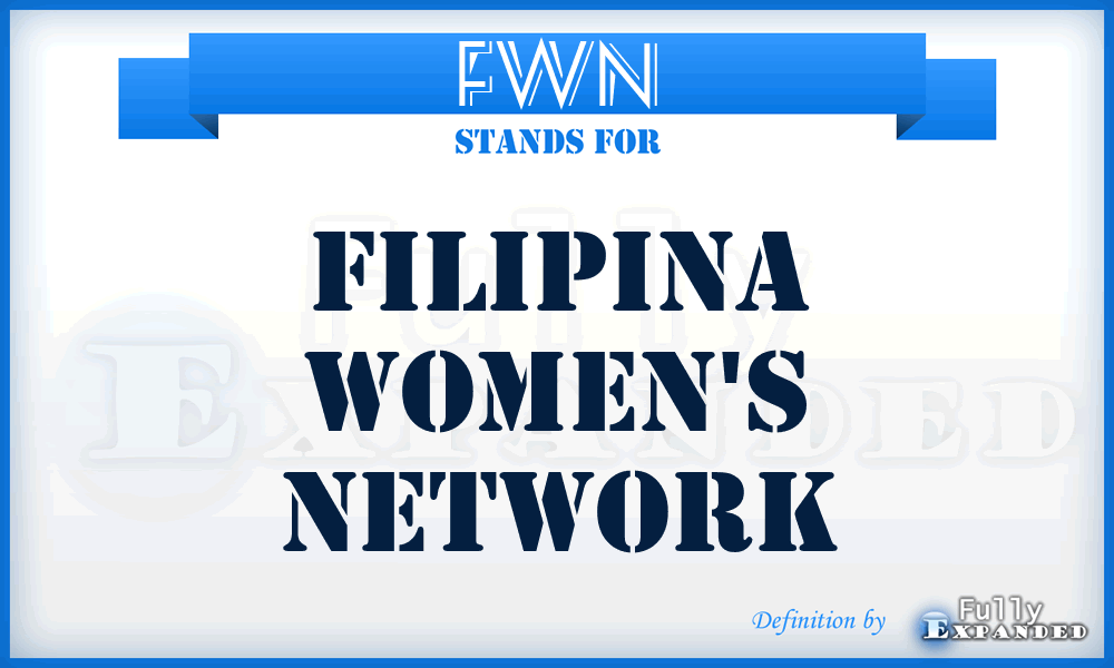 FWN - Filipina Women's Network