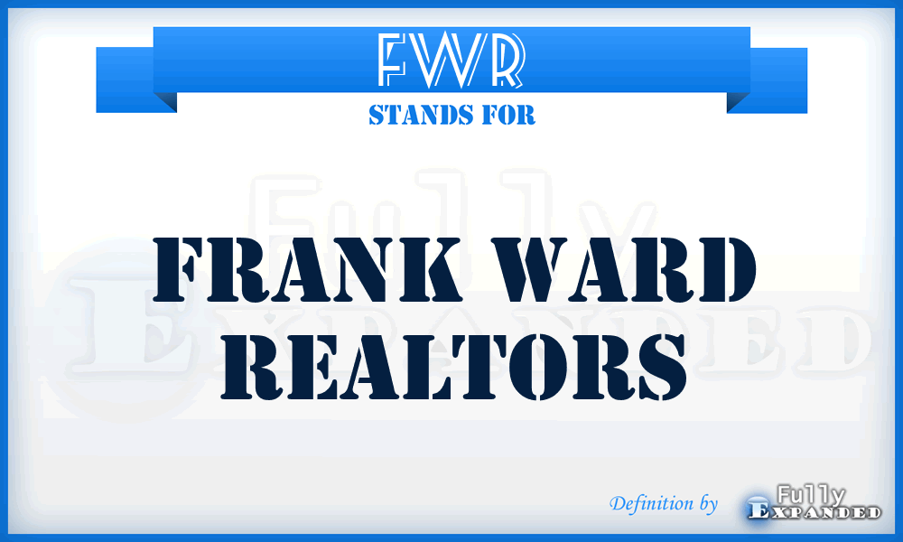 FWR - Frank Ward Realtors