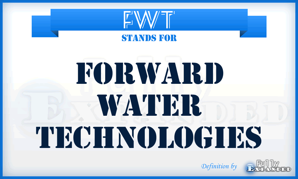 FWT - Forward Water Technologies