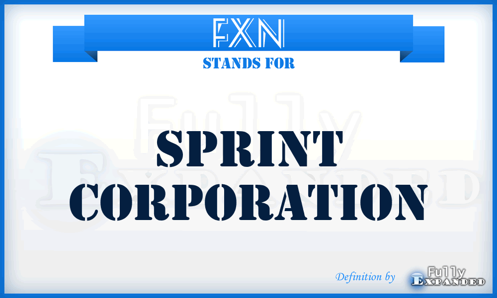 FXN - Sprint Corporation