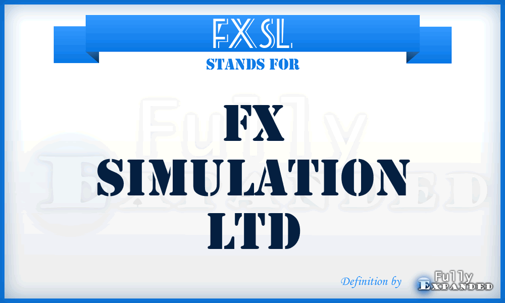 FXSL - FX Simulation Ltd