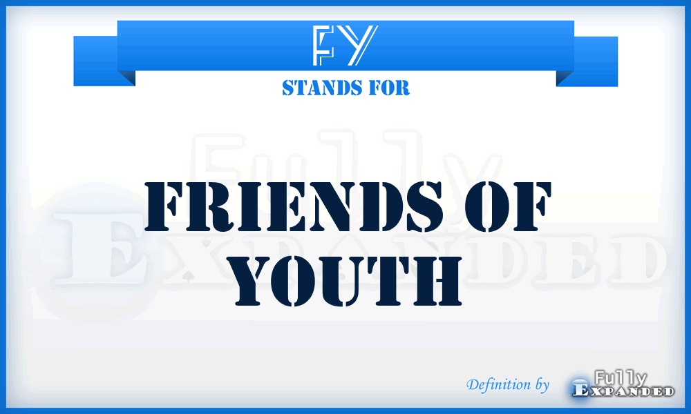 FY - Friends of Youth