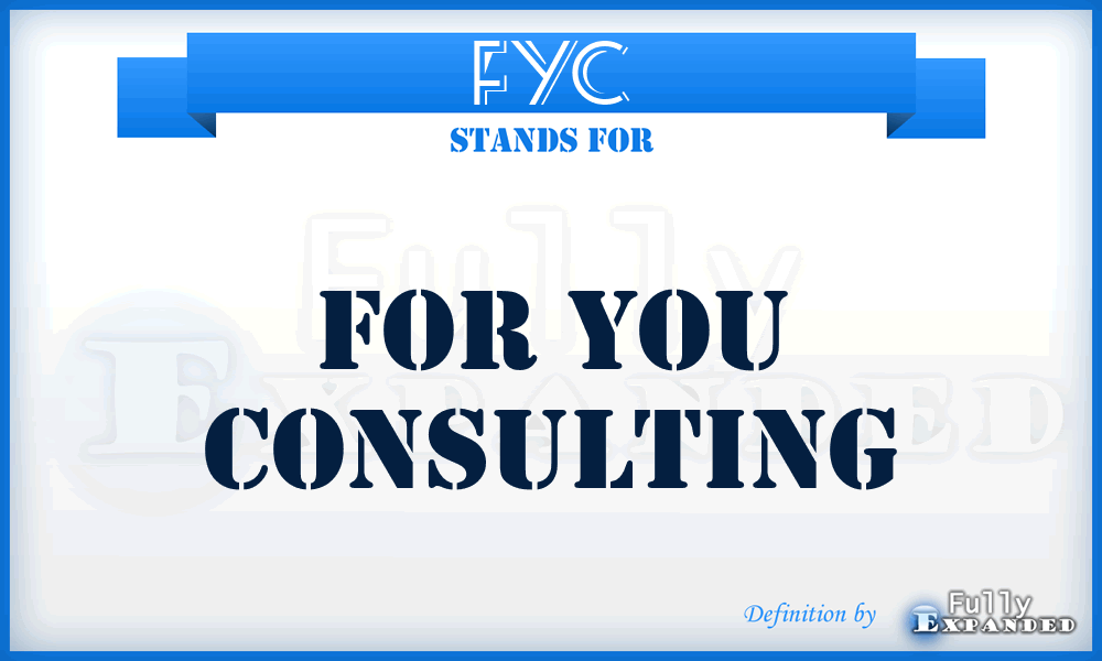 FYC - For You Consulting