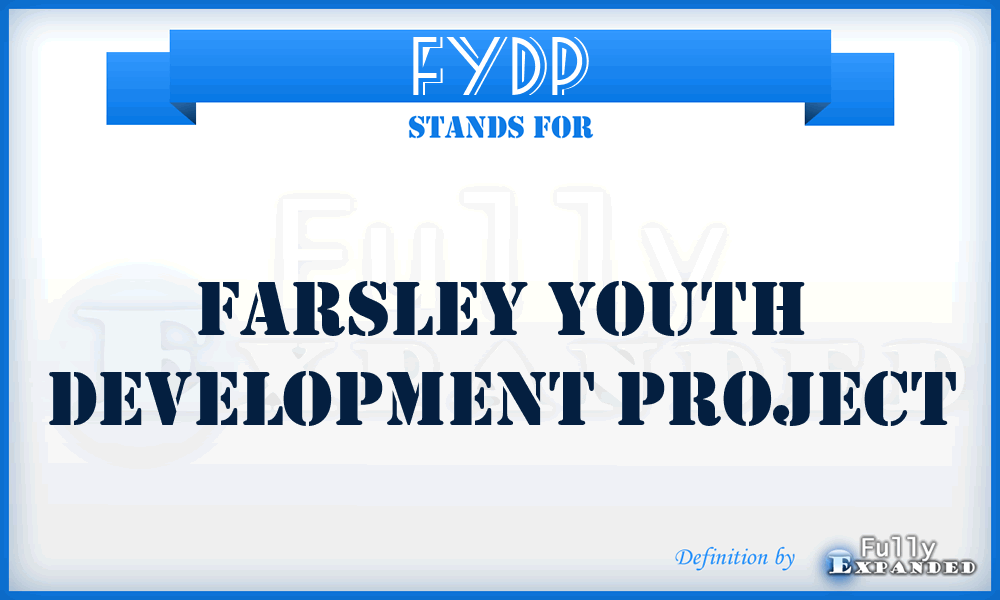 FYDP - Farsley Youth Development Project