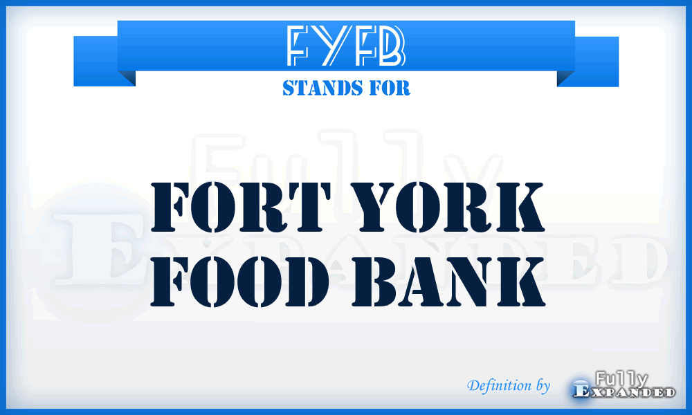 FYFB - FORT YORK FOOD BANK