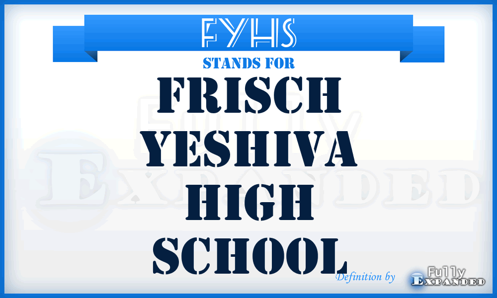 FYHS - Frisch Yeshiva High School