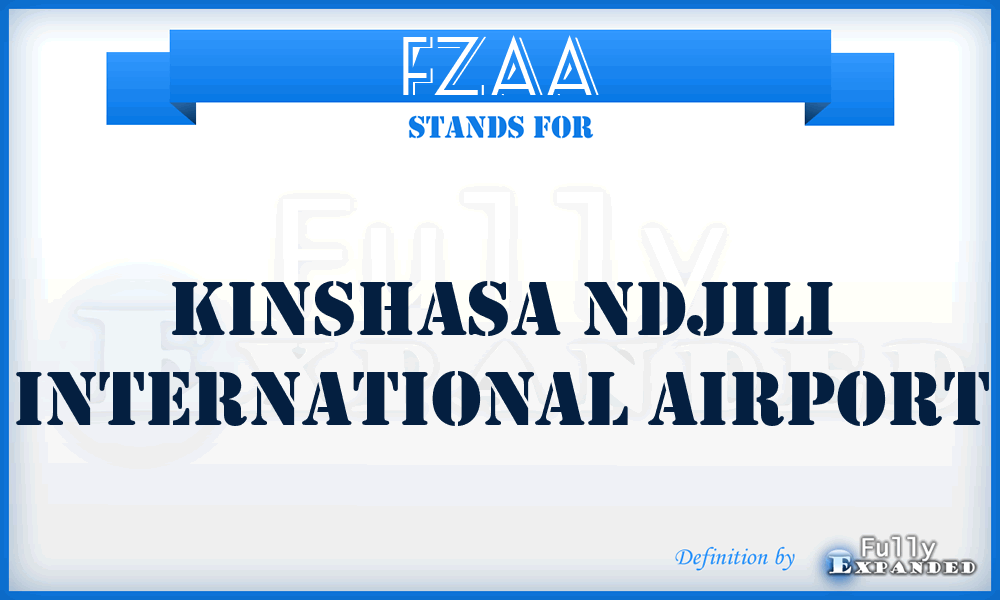 FZAA - Kinshasa Ndjili International airport