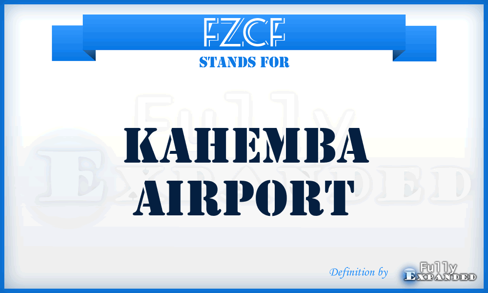 FZCF - Kahemba airport