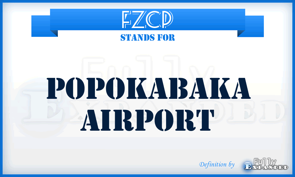 FZCP - Popokabaka airport