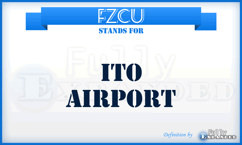 FZCU - Ito airport