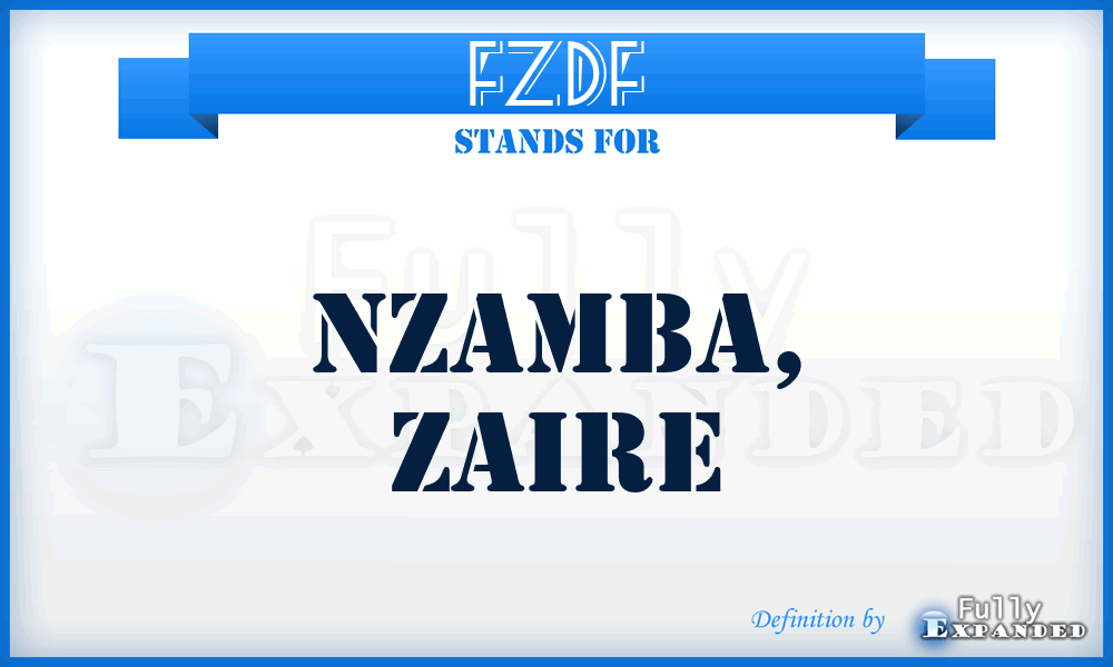FZDF - Nzamba, Zaire