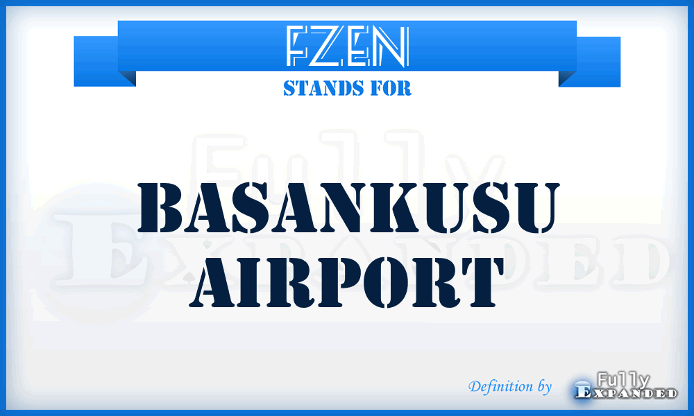 FZEN - Basankusu airport