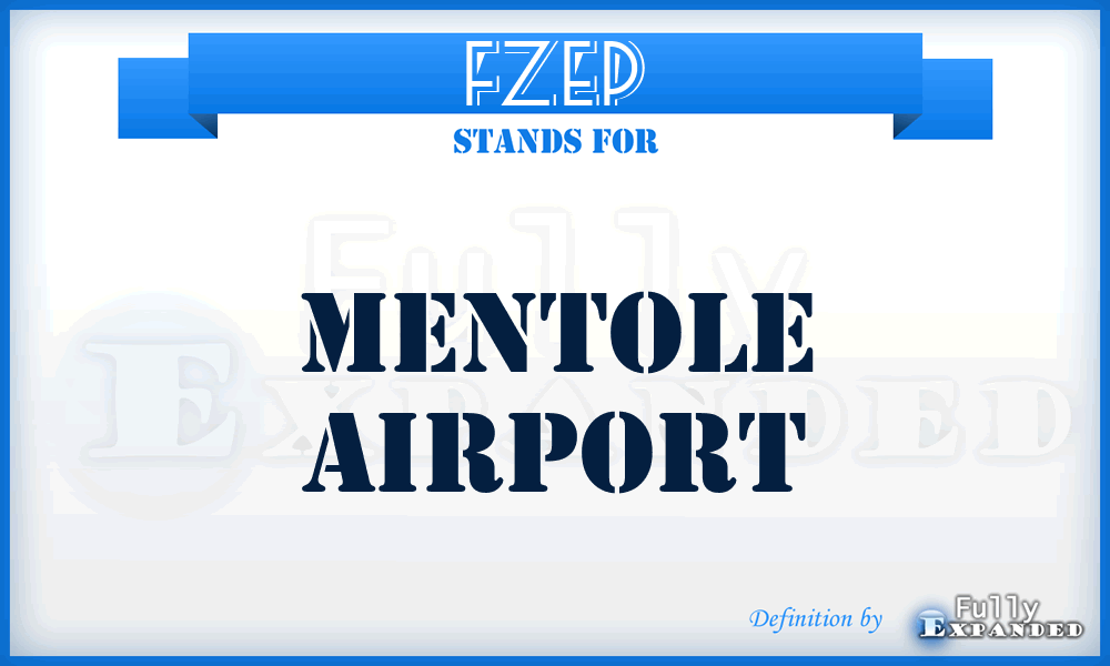 FZEP - Mentole airport
