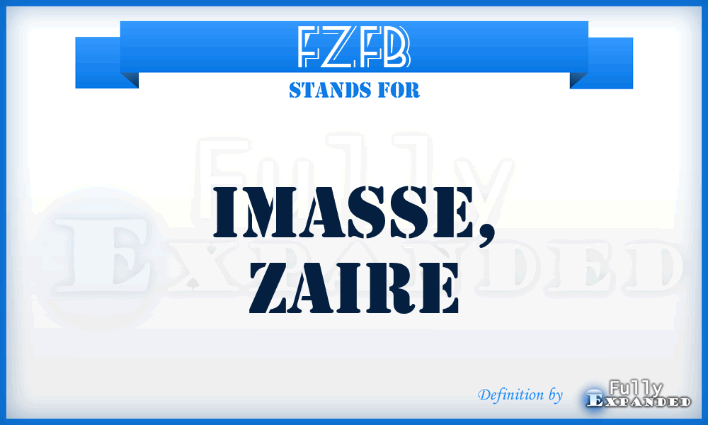 FZFB - Imasse, Zaire