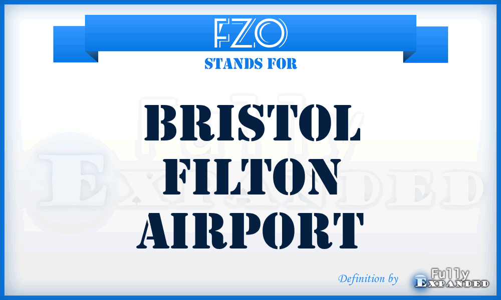 FZO - Bristol Filton airport