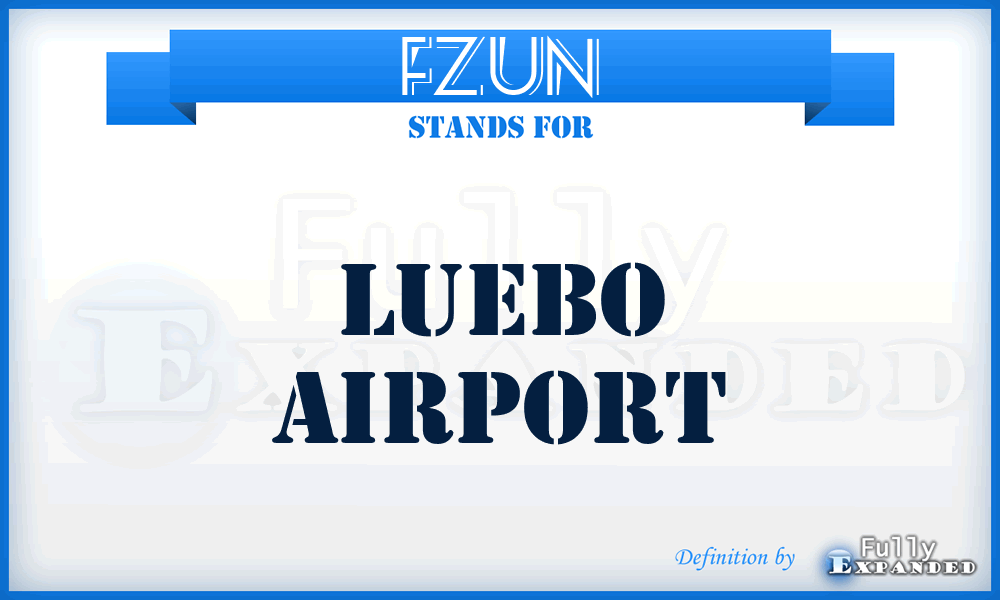 FZUN - Luebo airport