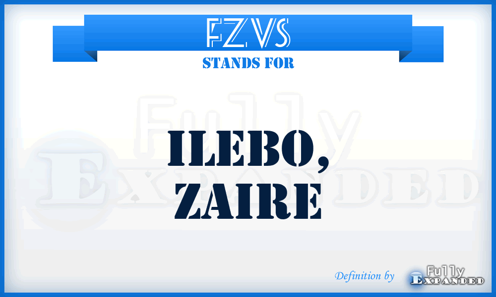 FZVS - Ilebo, Zaire