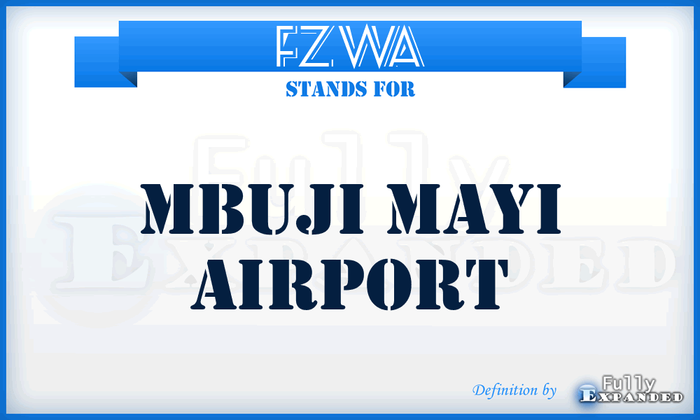 FZWA - Mbuji Mayi airport