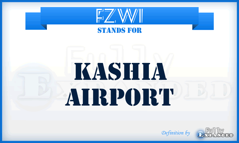 FZWI - Kashia airport