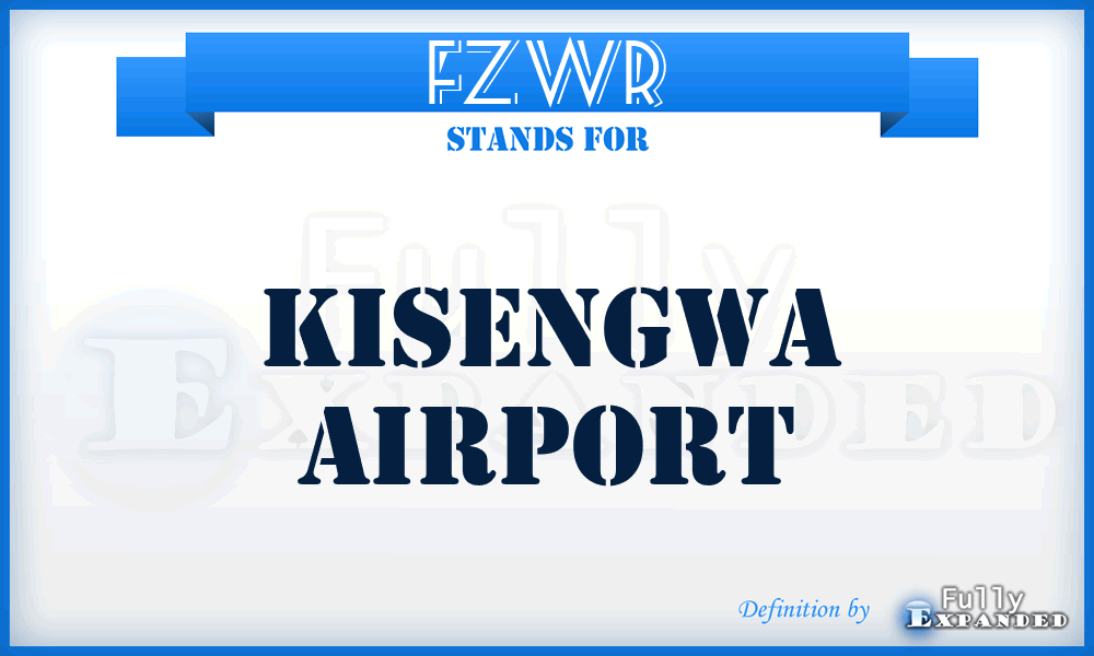 FZWR - Kisengwa airport