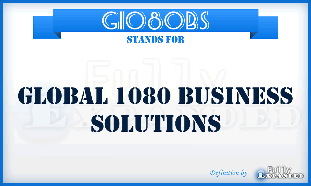 G1080BS - Global 1080 Business Solutions