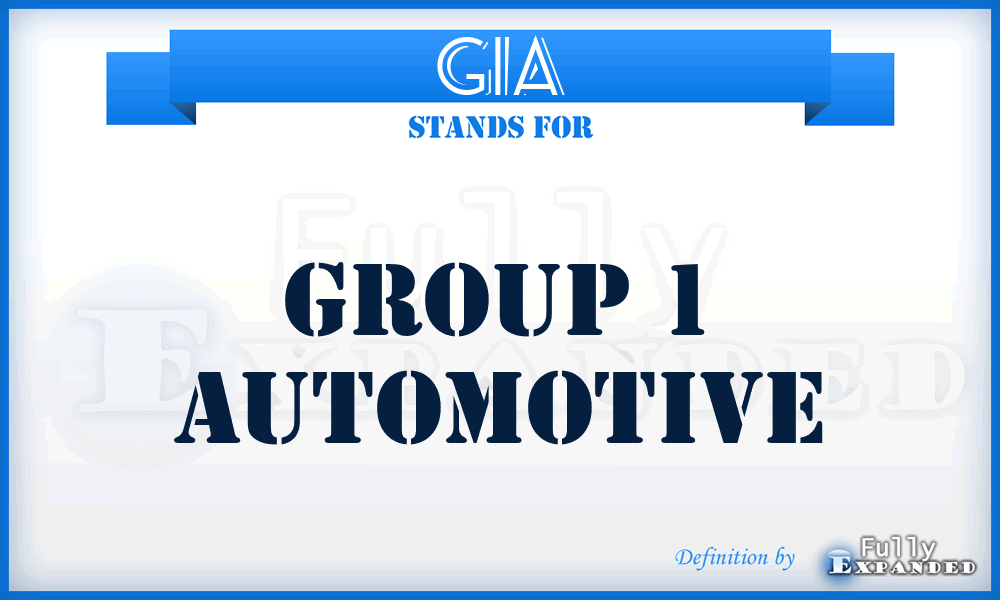 G1A - Group 1 Automotive