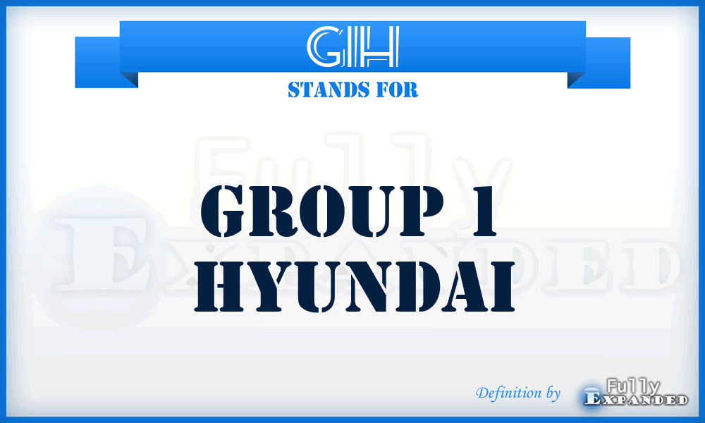 G1H - Group 1 Hyundai