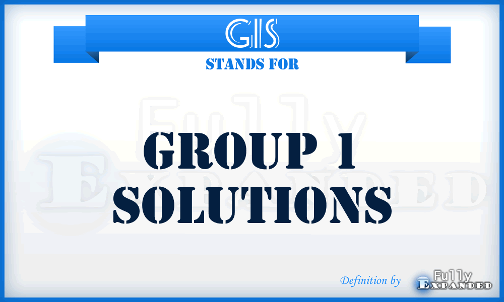 G1S - Group 1 Solutions