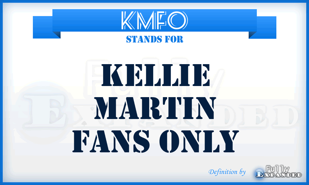 KMFO - Kellie Martin Fans Only