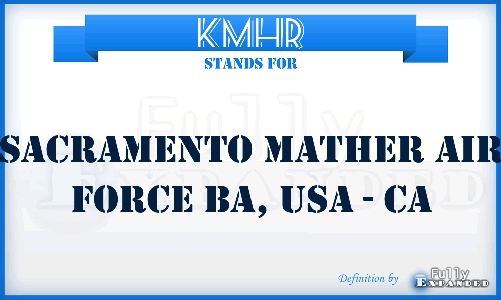 KMHR - Sacramento Mather Air Force Ba, USA - CA