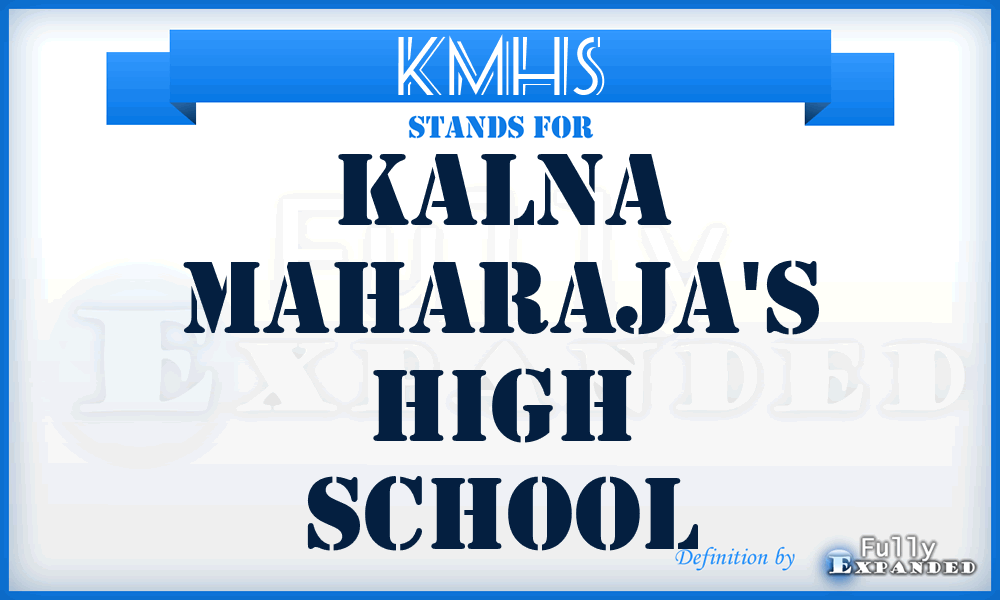 KMHS - Kalna Maharaja's High School