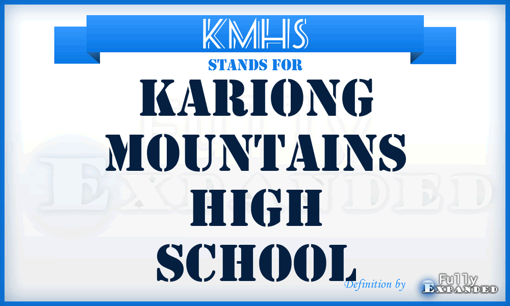 KMHS - Kariong Mountains High School