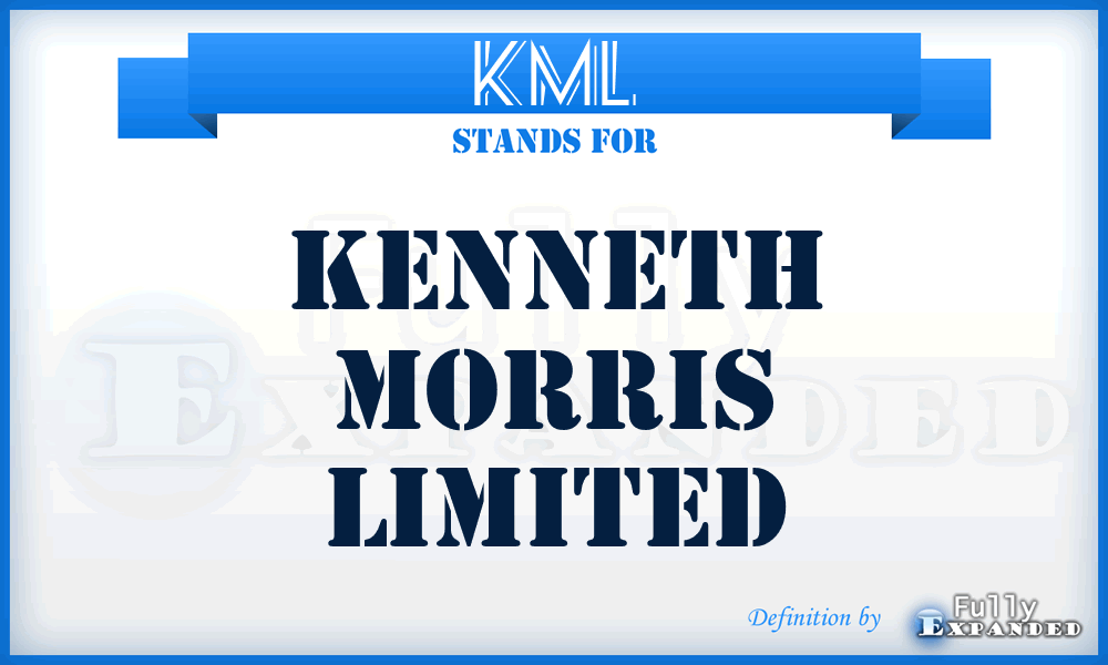 KML - Kenneth Morris Limited