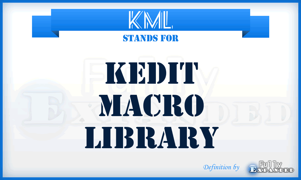 KML - Kedit Macro Library