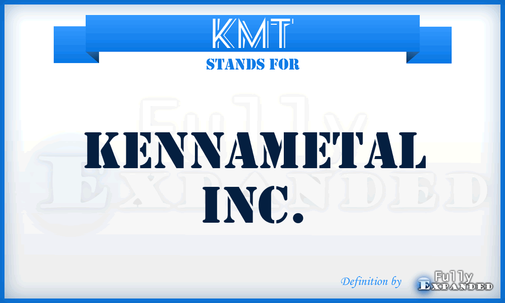 KMT - Kennametal Inc.
