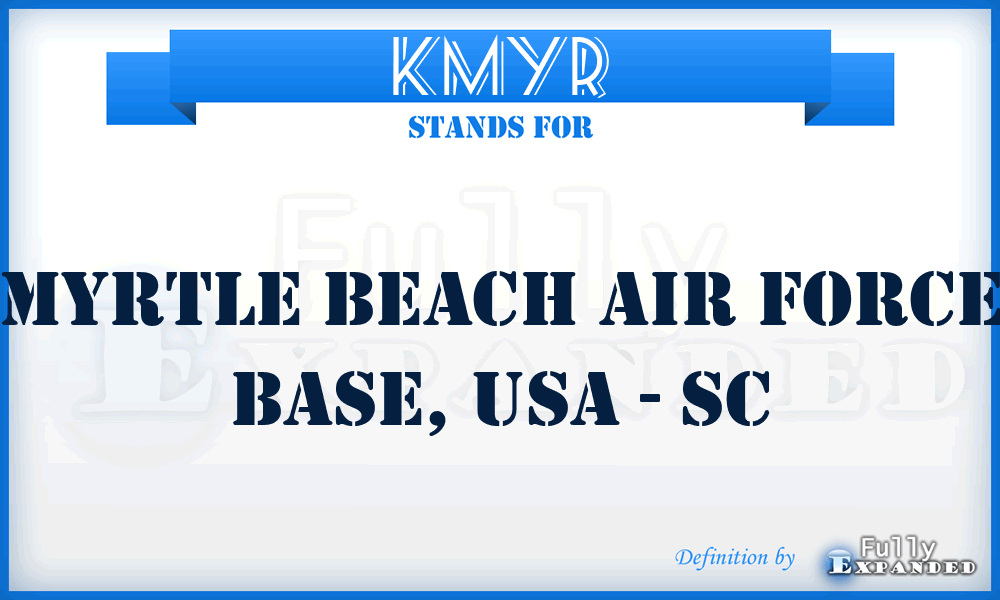 KMYR - Myrtle Beach Air Force Base, USA - SC