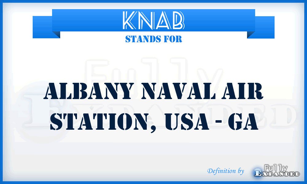 KNAB - Albany Naval Air Station, USA - GA