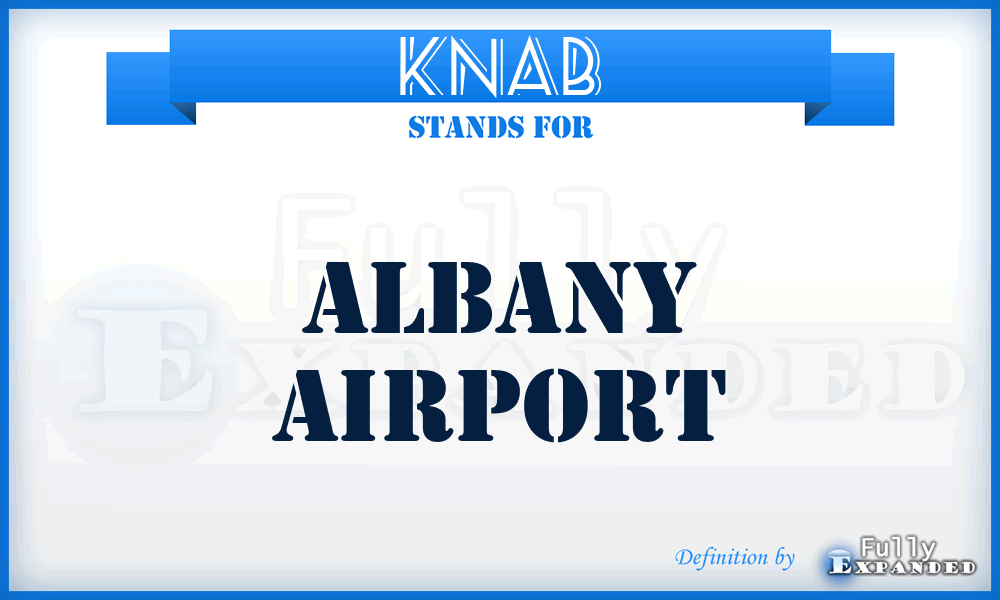 KNAB - Albany airport