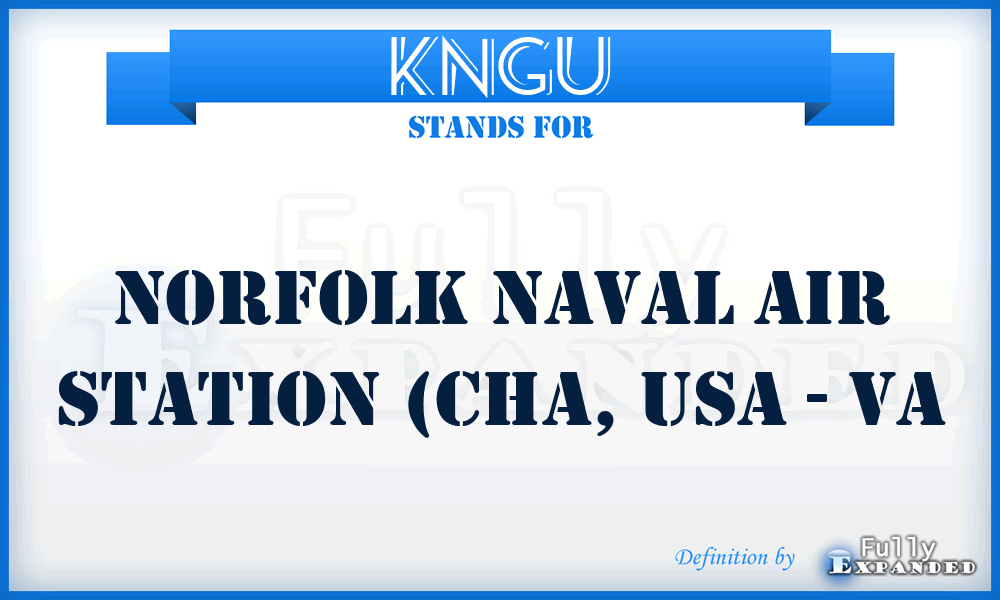 KNGU - Norfolk Naval Air Station (Cha, USA - VA