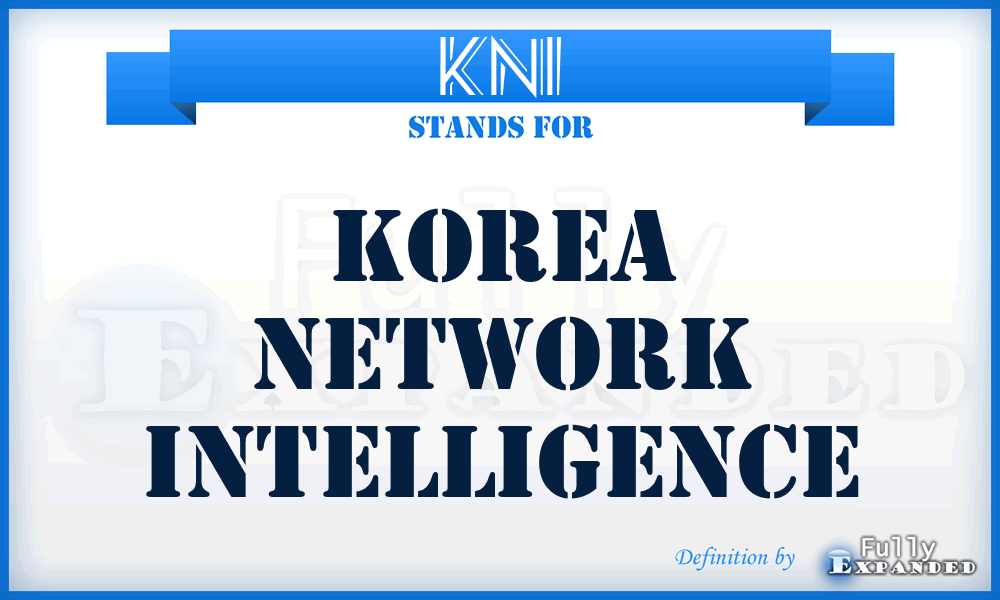 KNI - Korea Network Intelligence